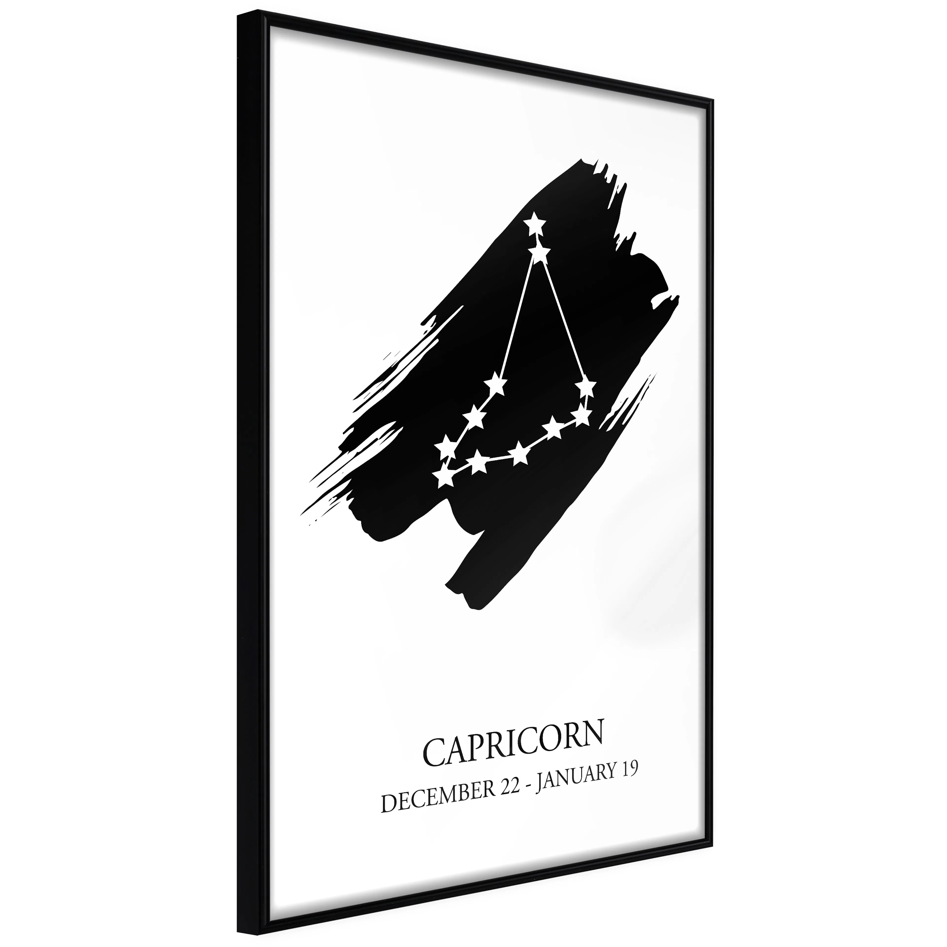 Affisch - Zodiac Signs: Capricorn [Poster] 40x60 Svart ram, 40x60 cm