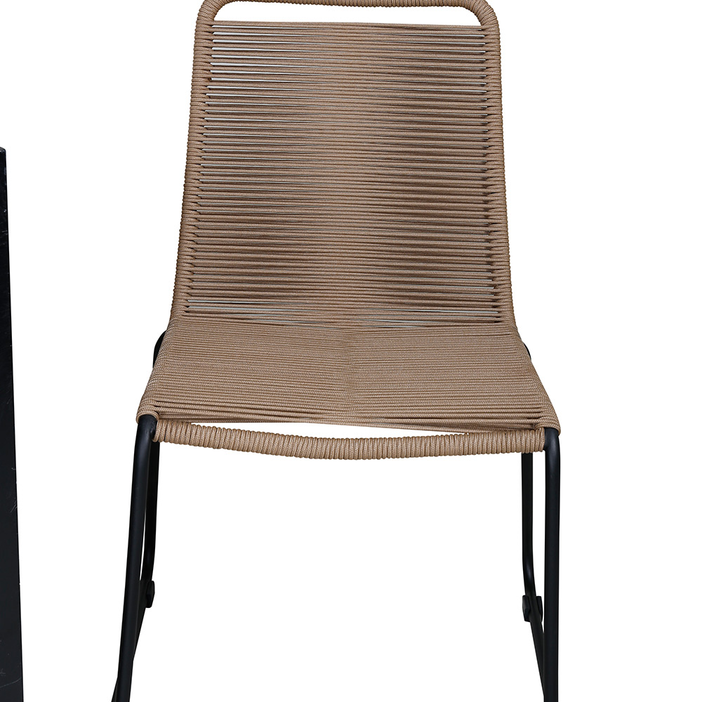 BoisDiningtable205*90cm-LindosStackingChair-LatteRope_6 Beige