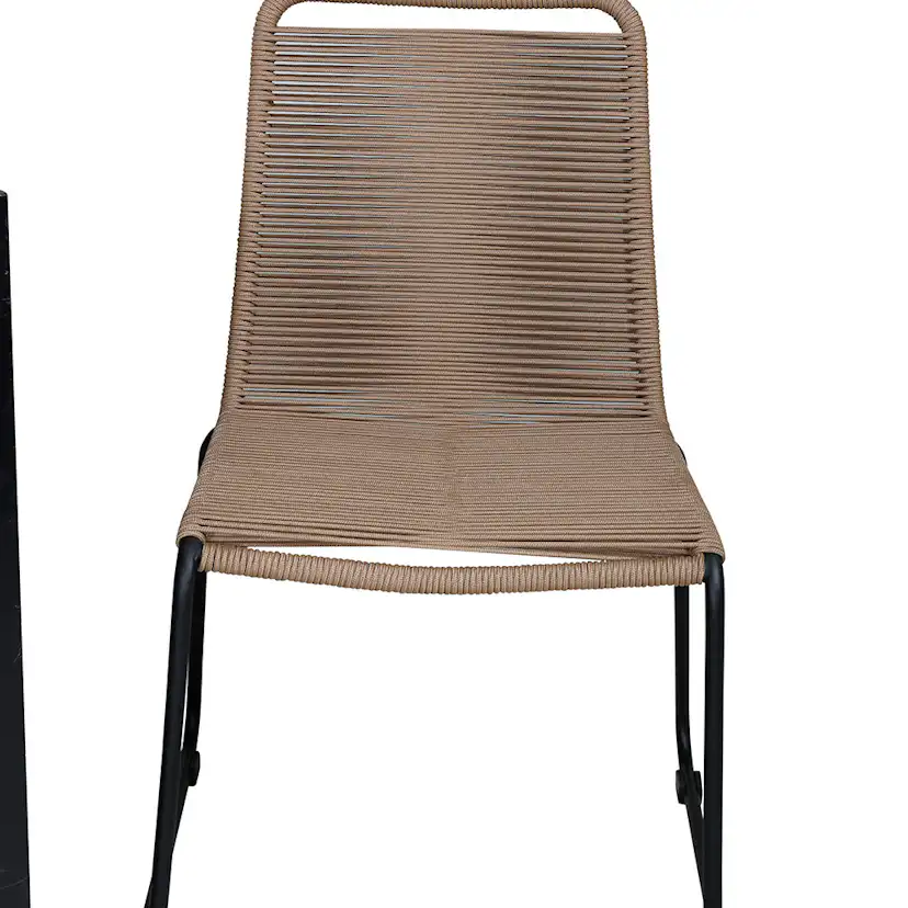 BoisDiningtable205*90cm-LindosStackingChair-LatteRope_6 Beige