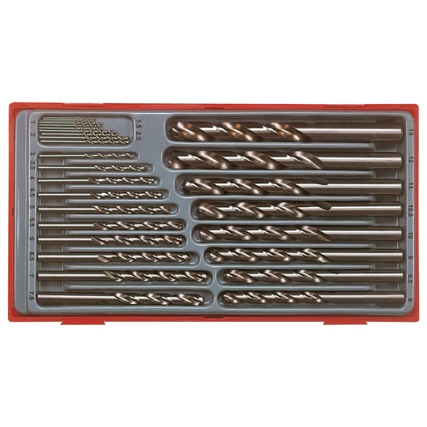 Spiralborrsats Teng Tools 28-delar TTDB028