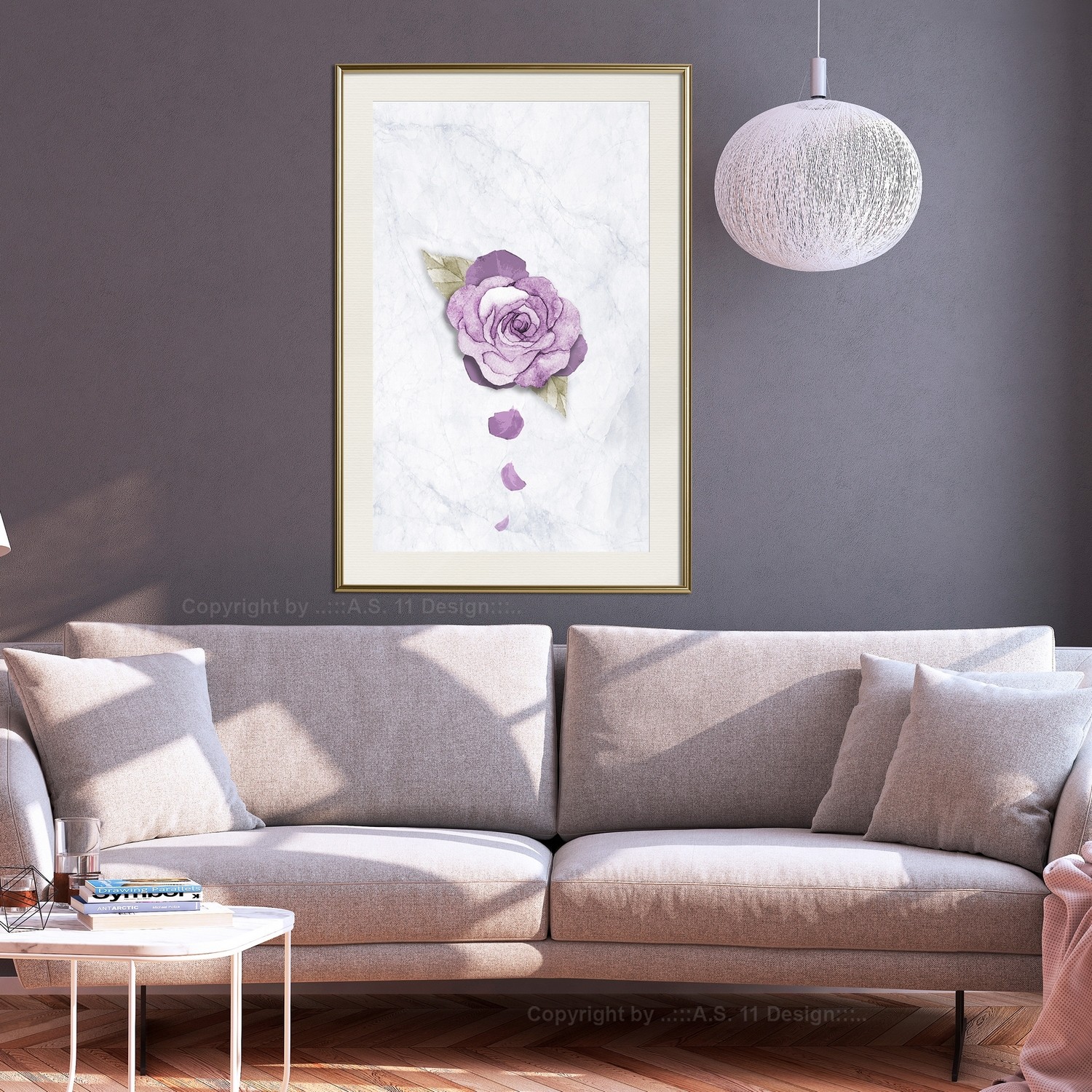 Affisch - End of Spring [Poster] 20x30 Guld ram med passepartout, 20x30 cm