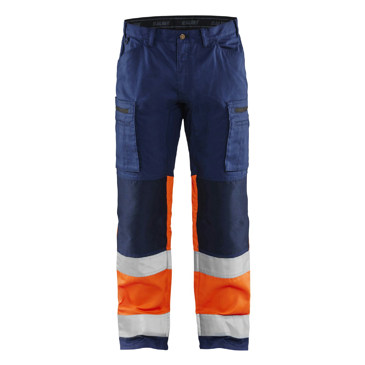 Marinblå/Varselorange