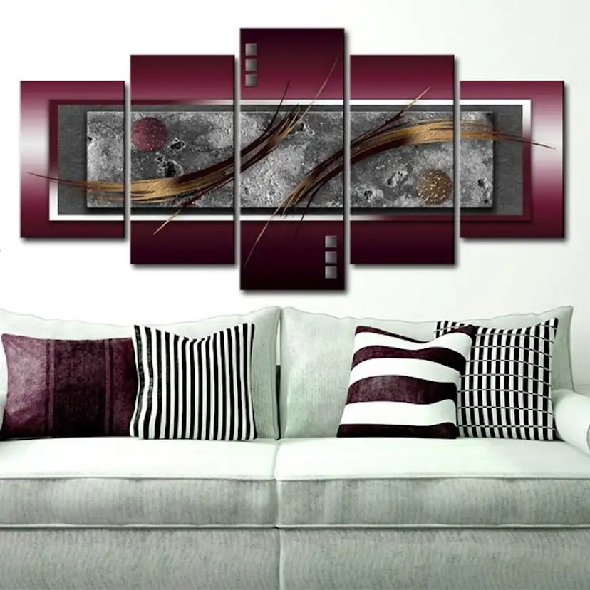 Tavla - Burgundy elegance 100x50 100x50 cm