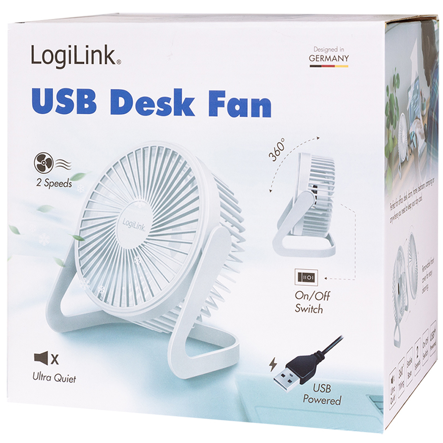 USB-fläkt LogiLink Ø15,24 cm