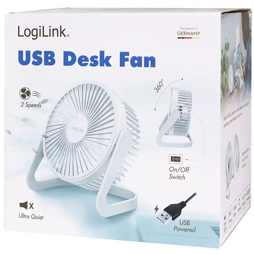 USB-fläkt LogiLink Ø15,24 cm
