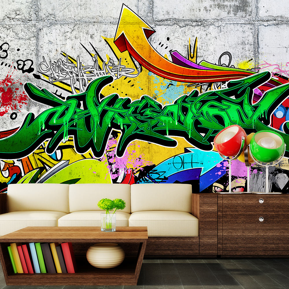 Fototapet Arkiio Självhäftande Urban Graffiti