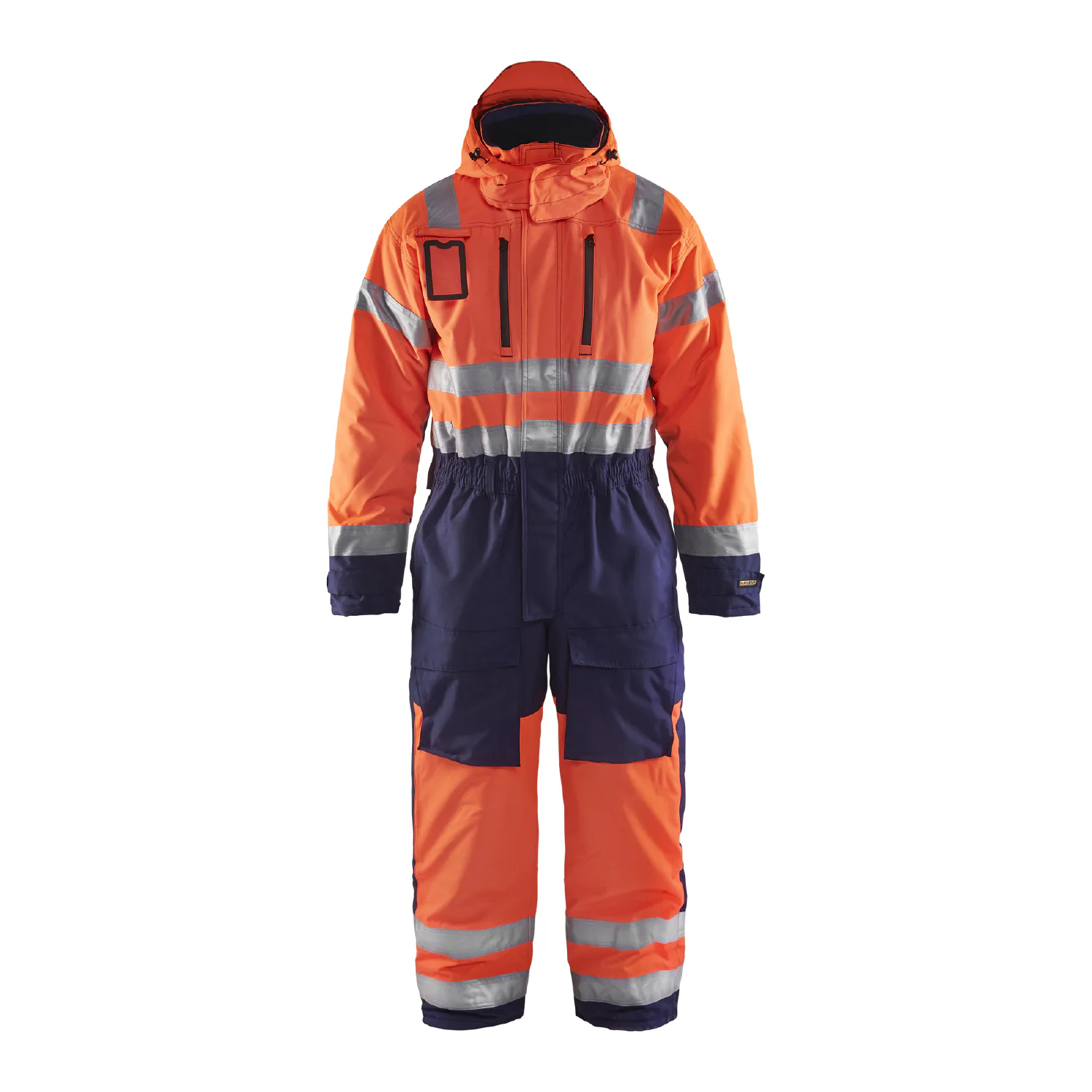 Orange/Marinblå