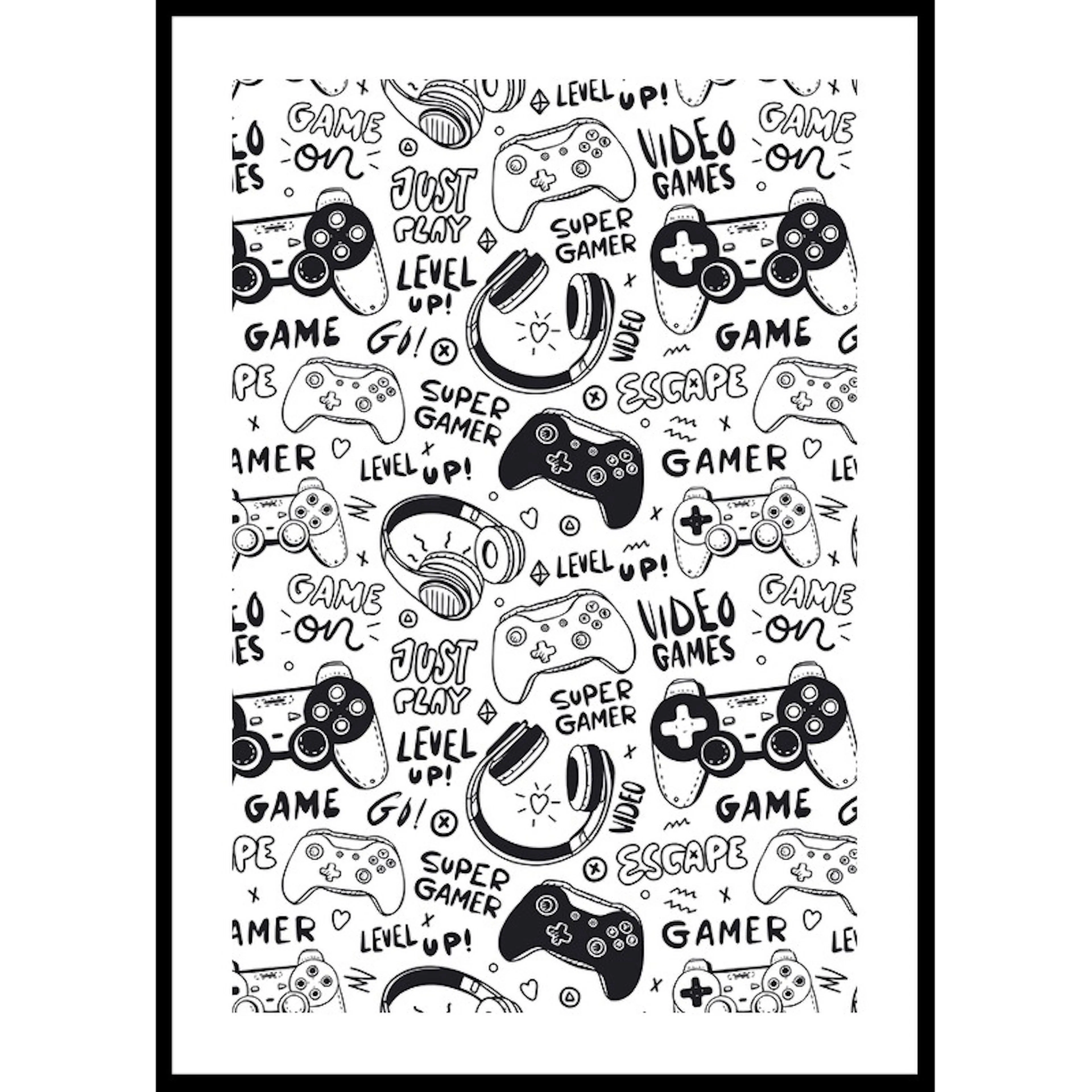 Gamer Level Up 30x40 30x40 cm
