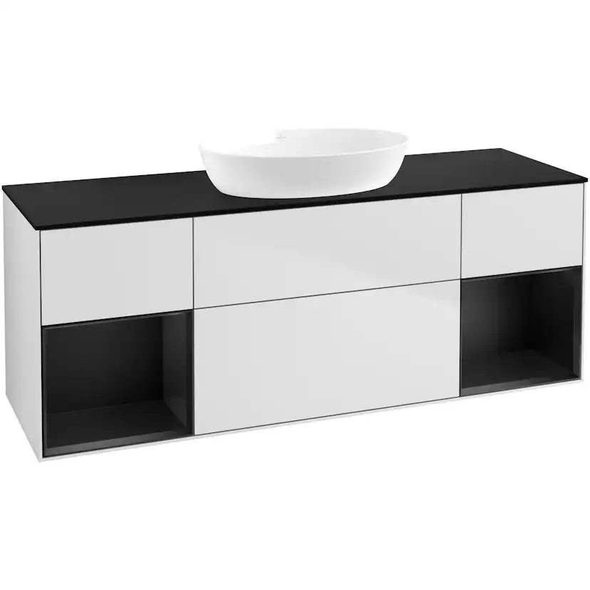 Tvättställsskåp Villeroy & Boch Finion med Två Hyllor och Bänkskiva för Fristående Tvättställ från Artis & Collaro