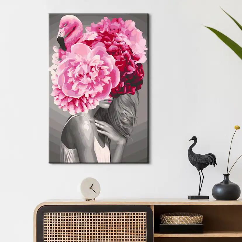 Gör-det-själv Målningar Arkiio Flamingo Girl