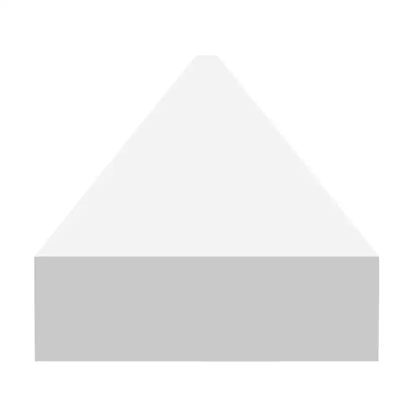 Monteringslist grundmålad 2400x65x20 Vit