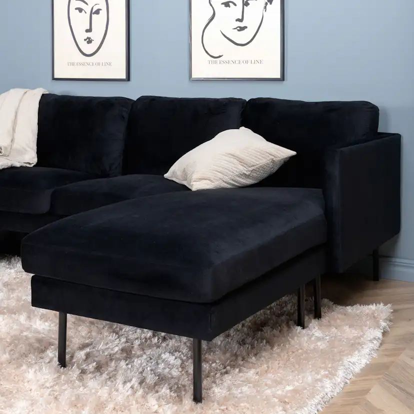 U-soffa Venture Home Zoom Sammet