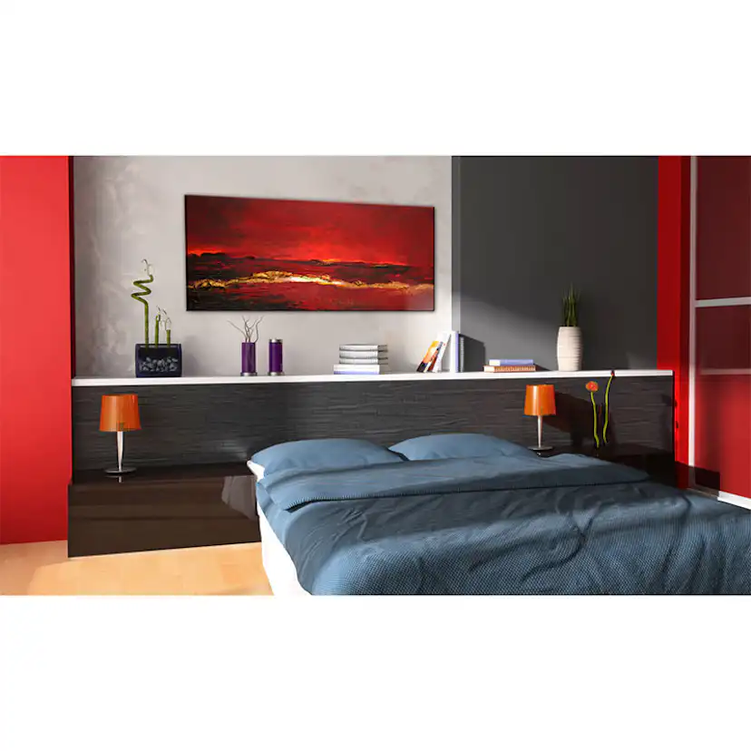 Handmålad Tavla Arkiio Rodnad Av Havet 100x40