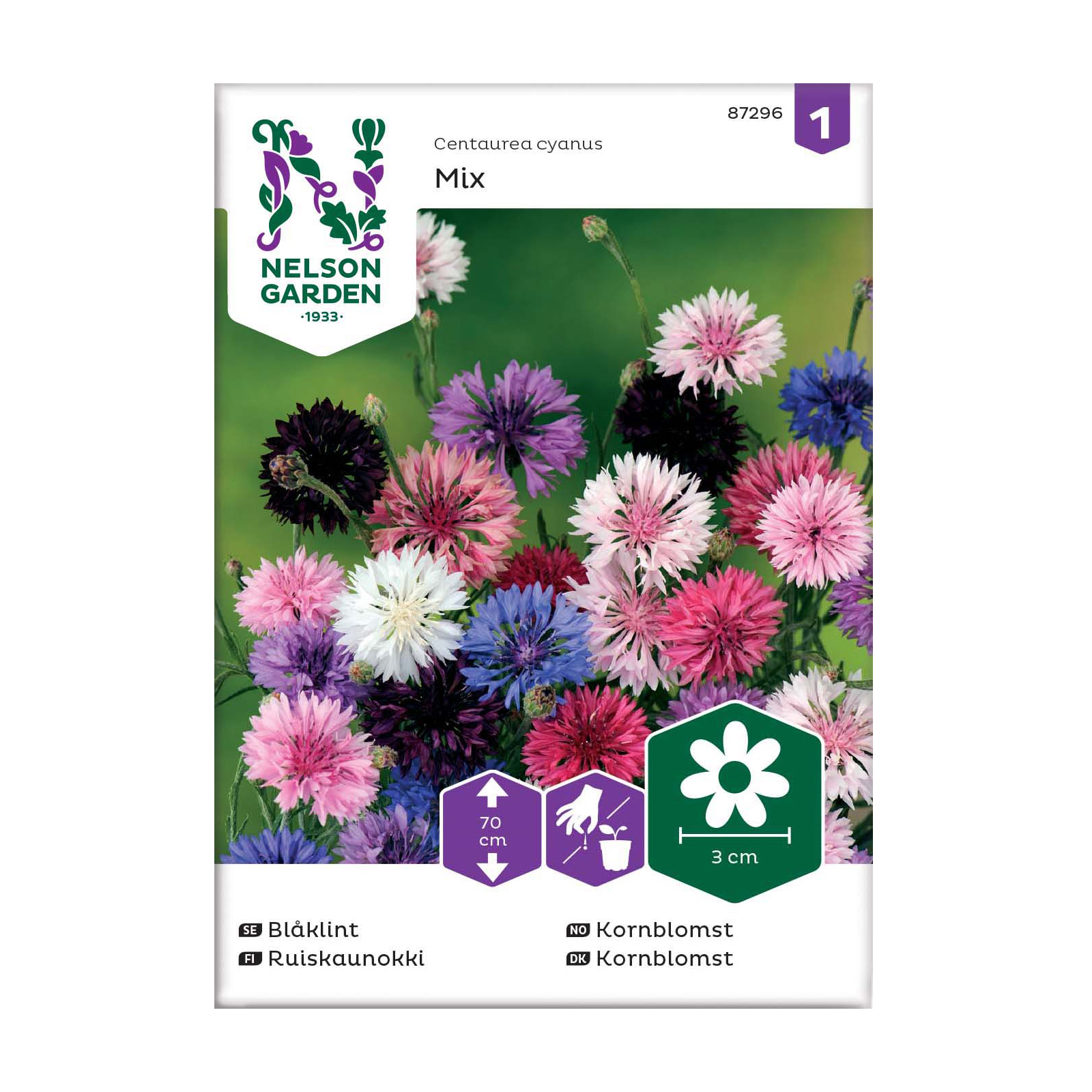 Frö Blåklint Nelson Garden Hög Mix