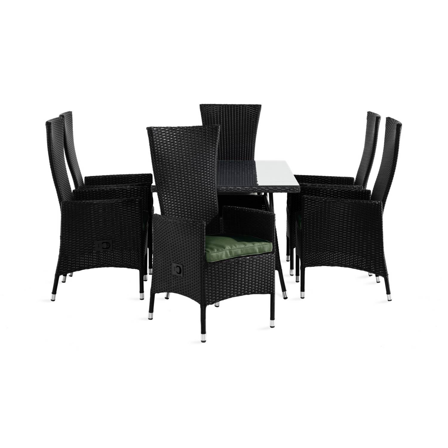 Matgrupp Comfort Garden Thor Matgrupp Utomhus 140x90 med 6 Jenny Fåtölj Ställbar m Dyna
