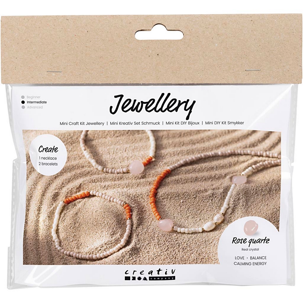 DIY-kit Creativ Company Smycken Rosenkvarts