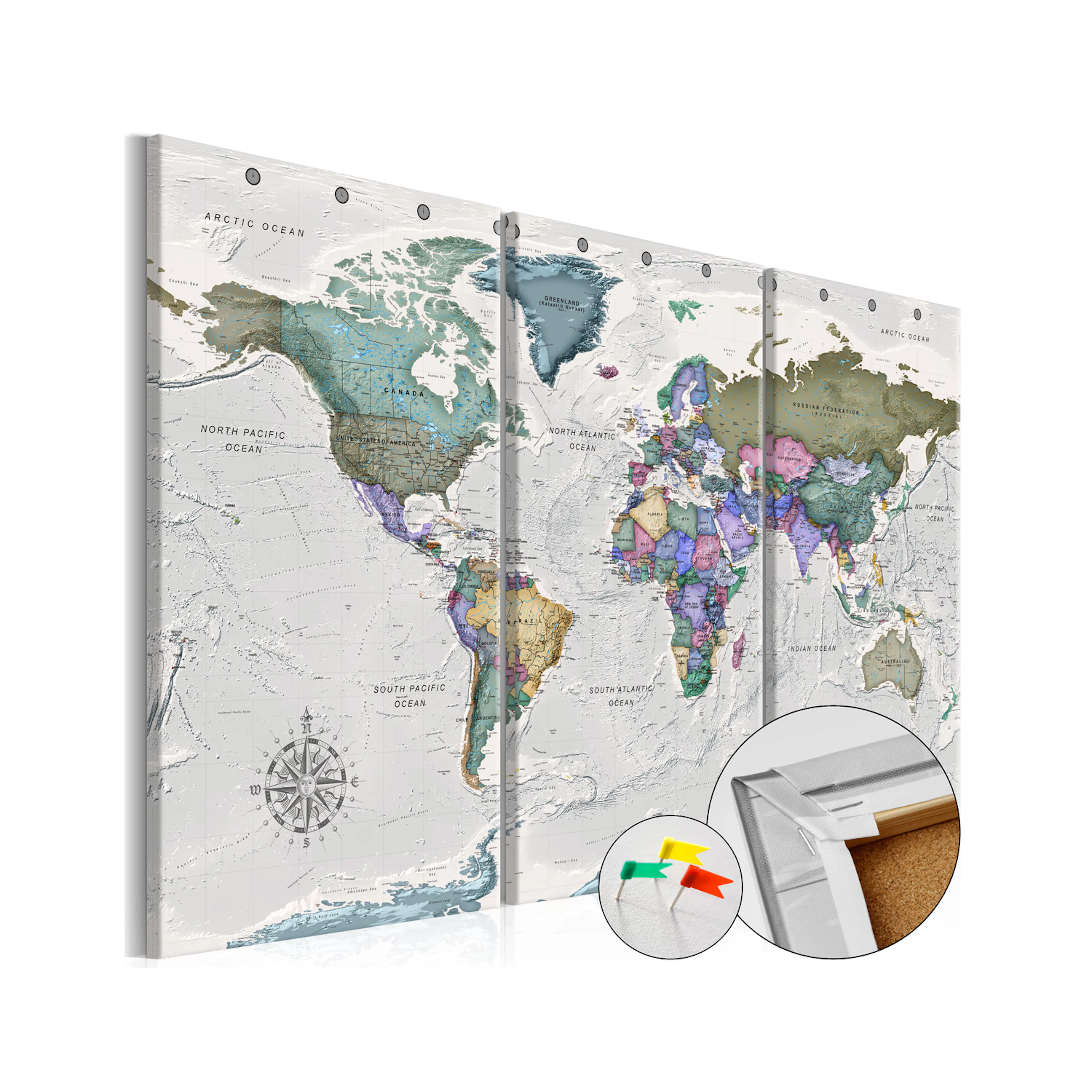 Anslagstavla Arkiio World Destinations 3 Delar