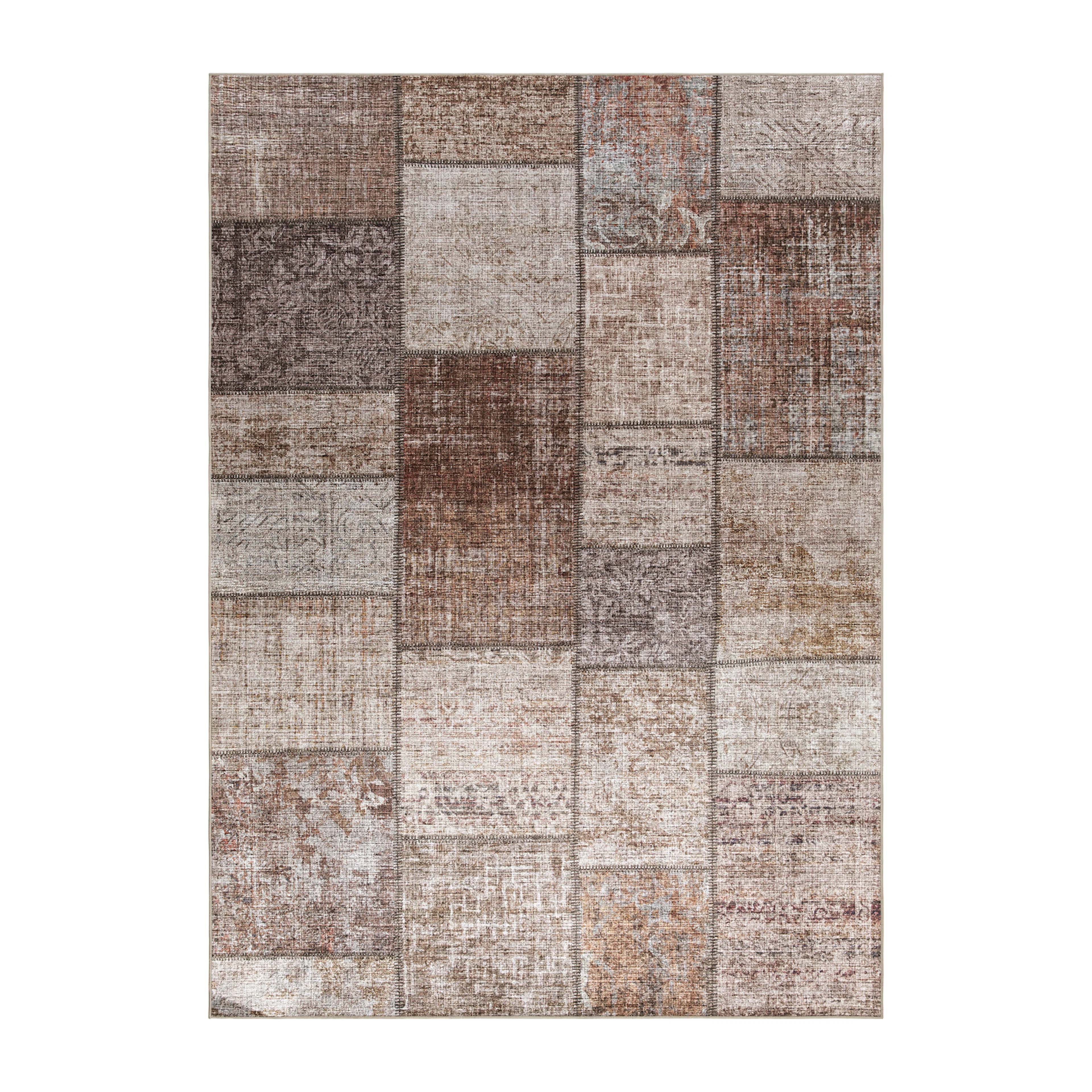 Amber Patch Taupe 230*340 Taupe, 230x340 cm