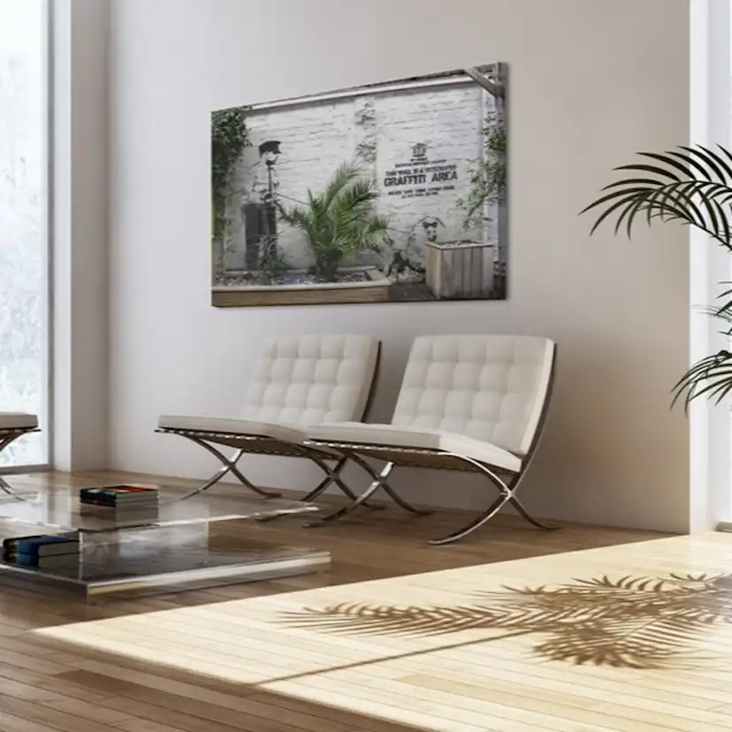 Tavla Arkiio Graffiti Area Banksy 60x40