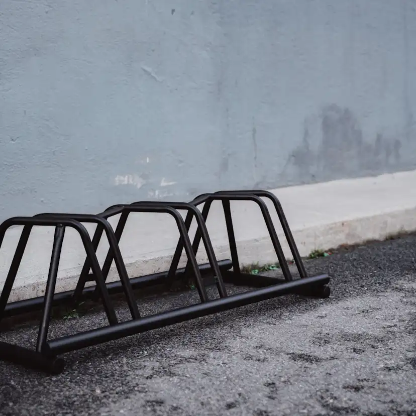 153 Cykelställ 3-platser. Svart Svart