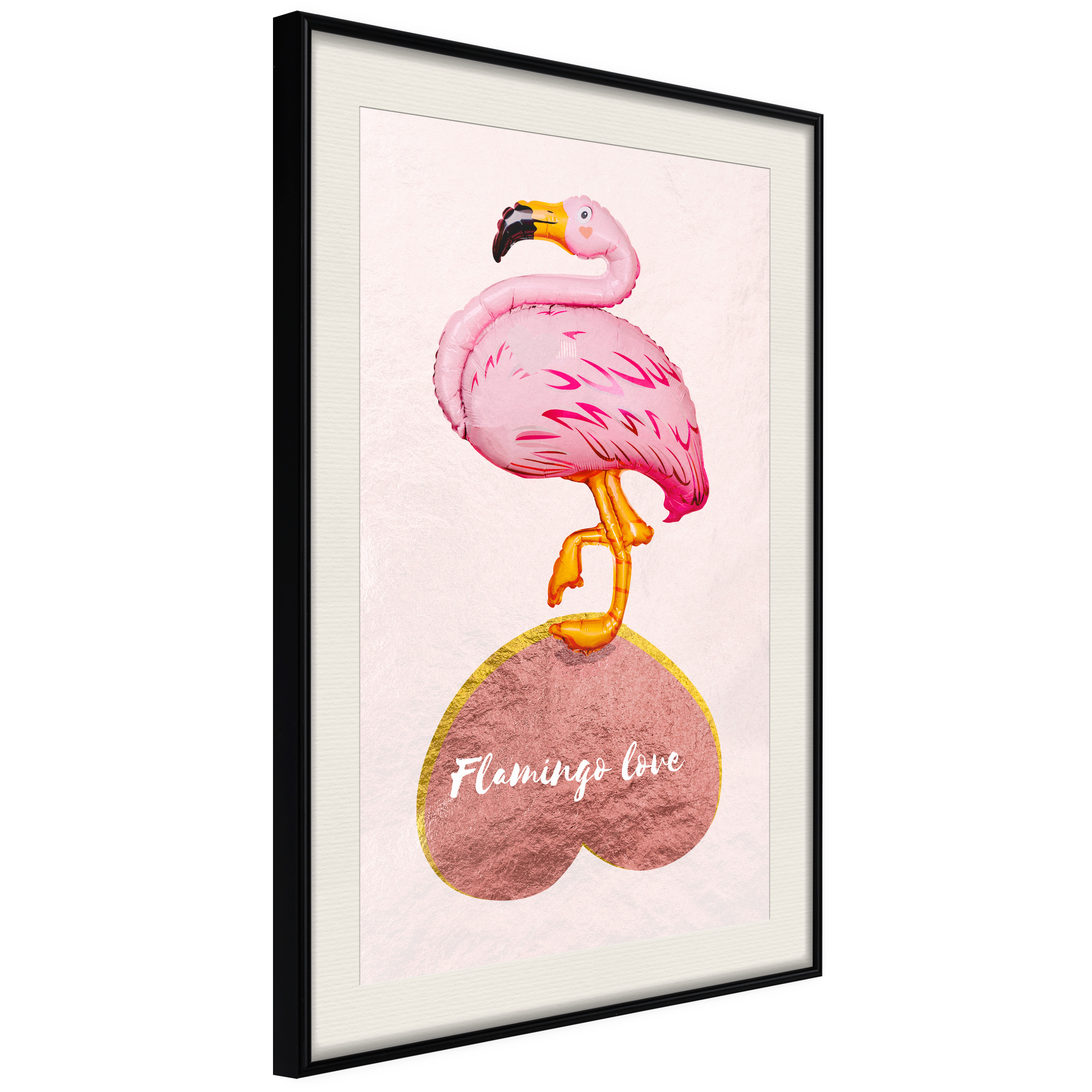 Poster Artgeist Affisch Flamingo in Love