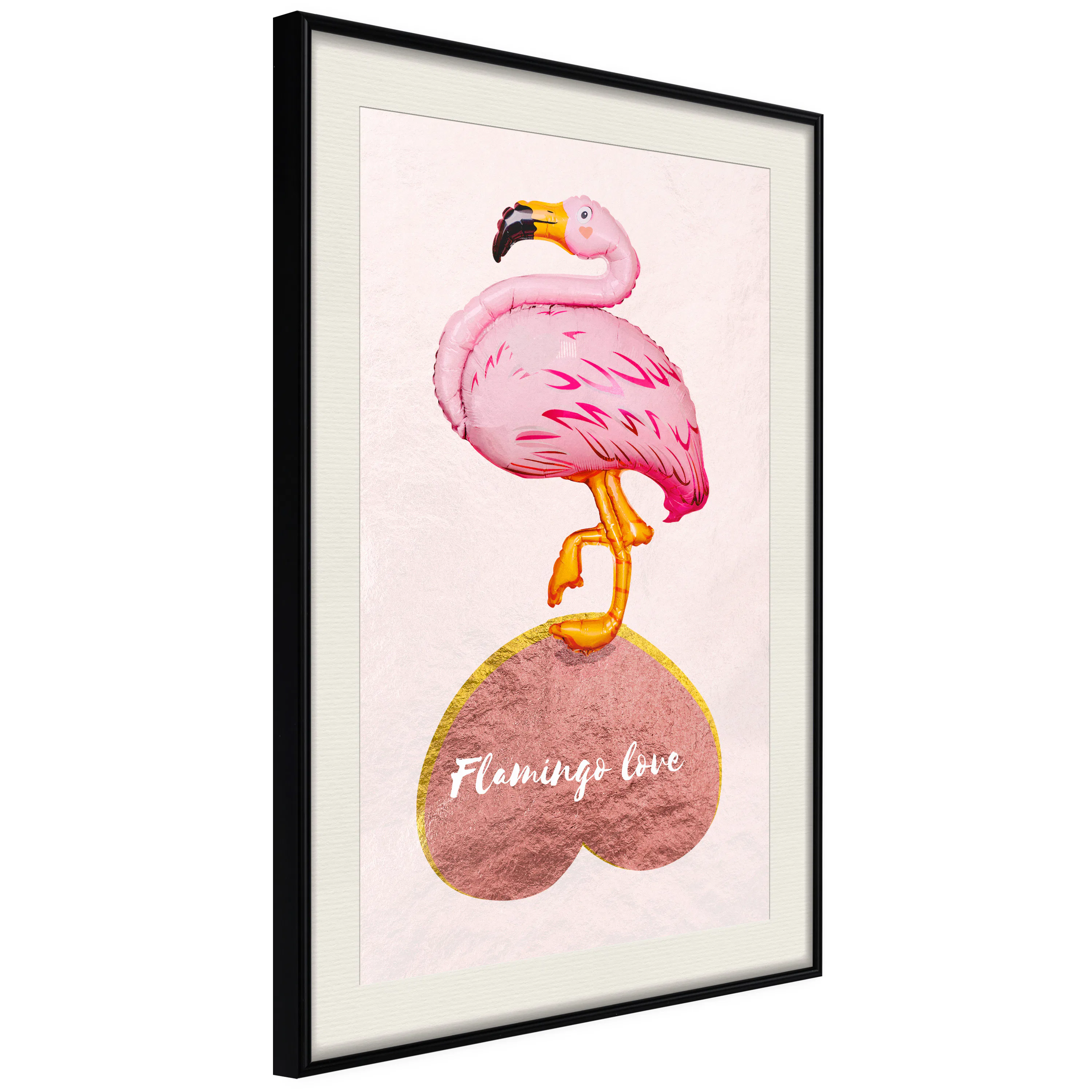 Poster Artgeist Affisch Flamingo in Love