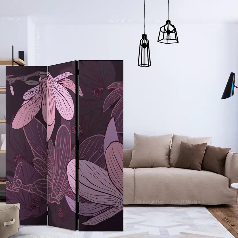 Rumsavdelare Arkiio Dreamy Flowers 135x172 cm