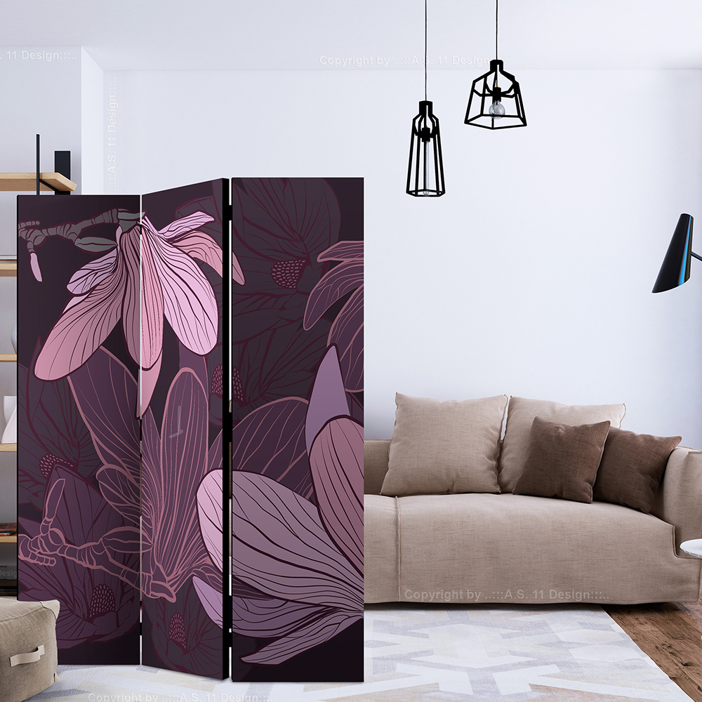 Rumsavdelare Skärmvägg Arkiio Dreamy Flowers 135x172 cm