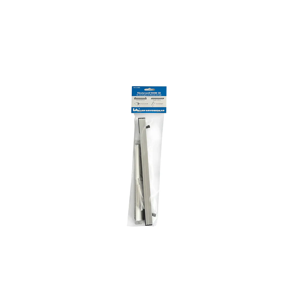 KP BIOBE ALU 20 fönstervent, kompl med yttergaller Aluminium, 297 mm