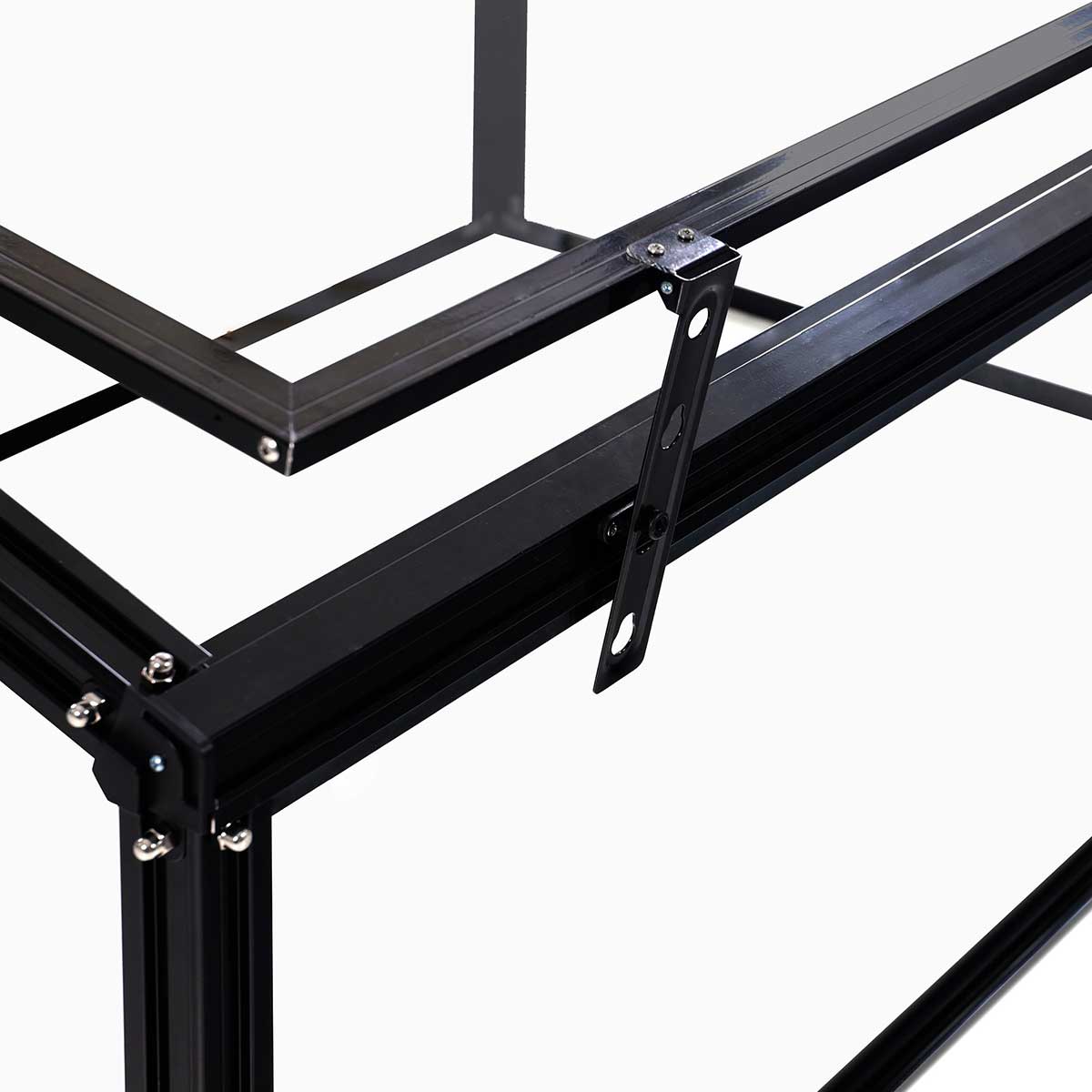 Växthus Metalcraft 1,02 kvm Svart Rektangulärt