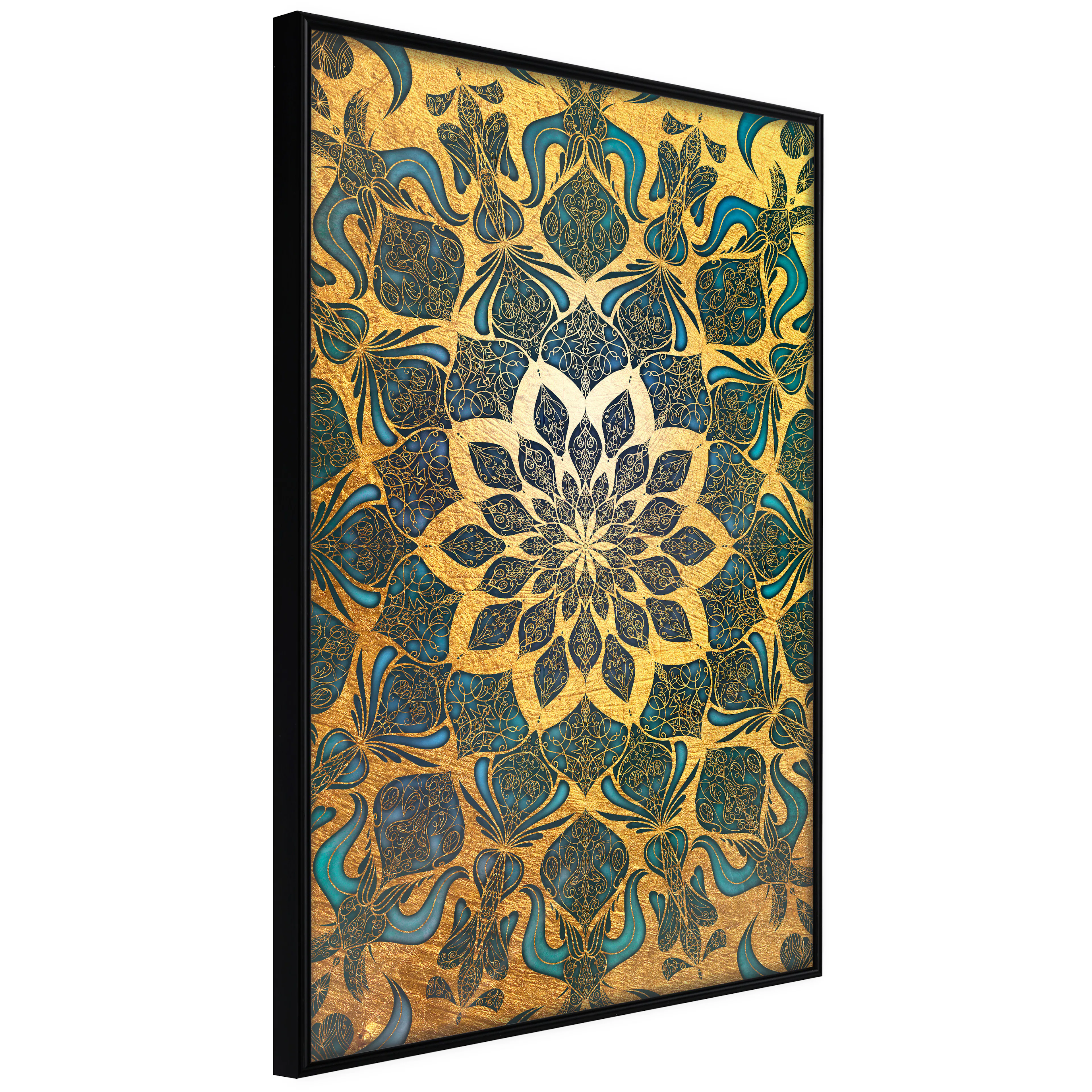 Affisch - Gold of India [Poster] 40x60 Svart ram, 40x60 cm