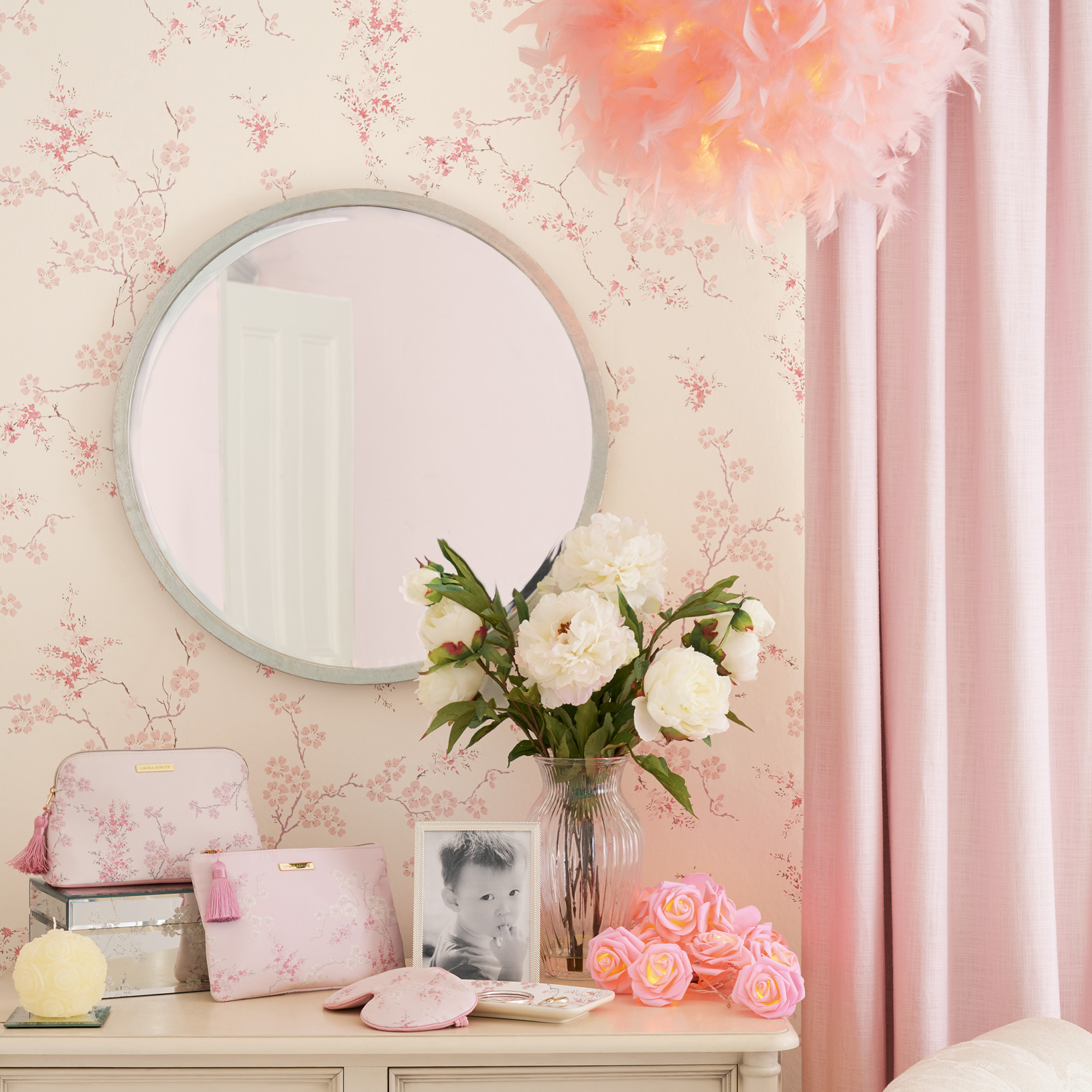 Tapet Laura Ashley Oriental Blossom Blush