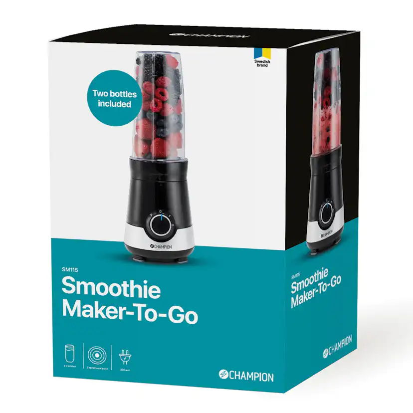 Smoothie Maker Champion Power 300W SM115 Svart/Vit