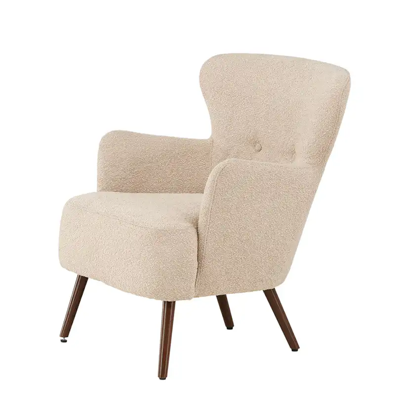 Fåtölj Venture Home Lincoln Boucletyg Beige