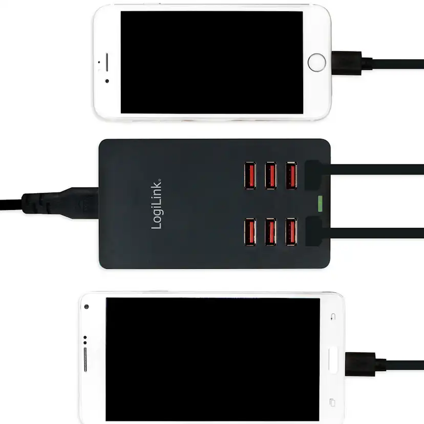 USB-laddare LogiLink 8 Portar 8,8A