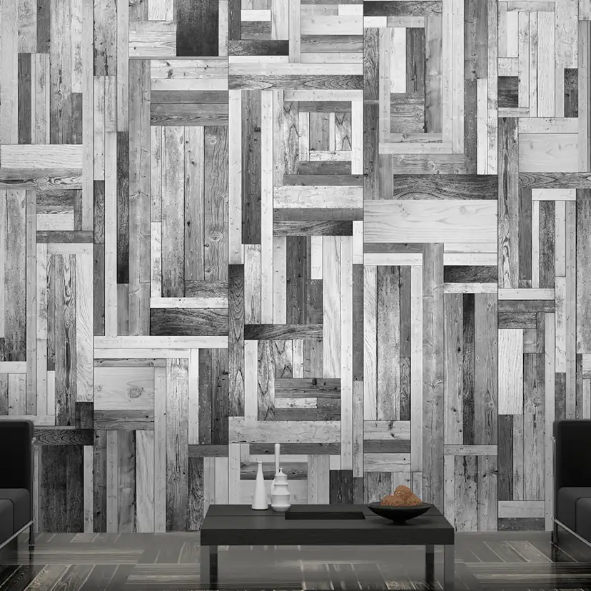 Fototapet Arkiio Gray labyrinth 50x1000 cm