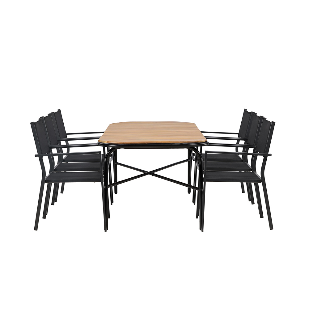 Matgrupp Venture Home Holmbeck Bord med 6 Copacabana Stolar