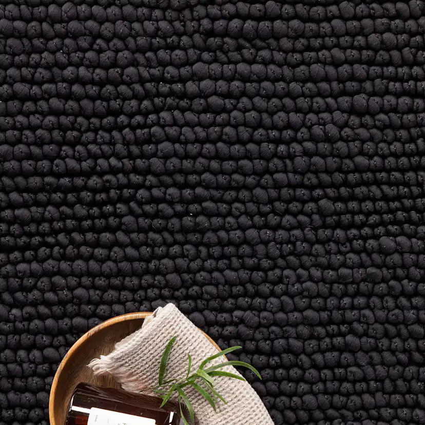 Wilmer Polyester/Cotton - 50*80-Rectangular-Black Svart