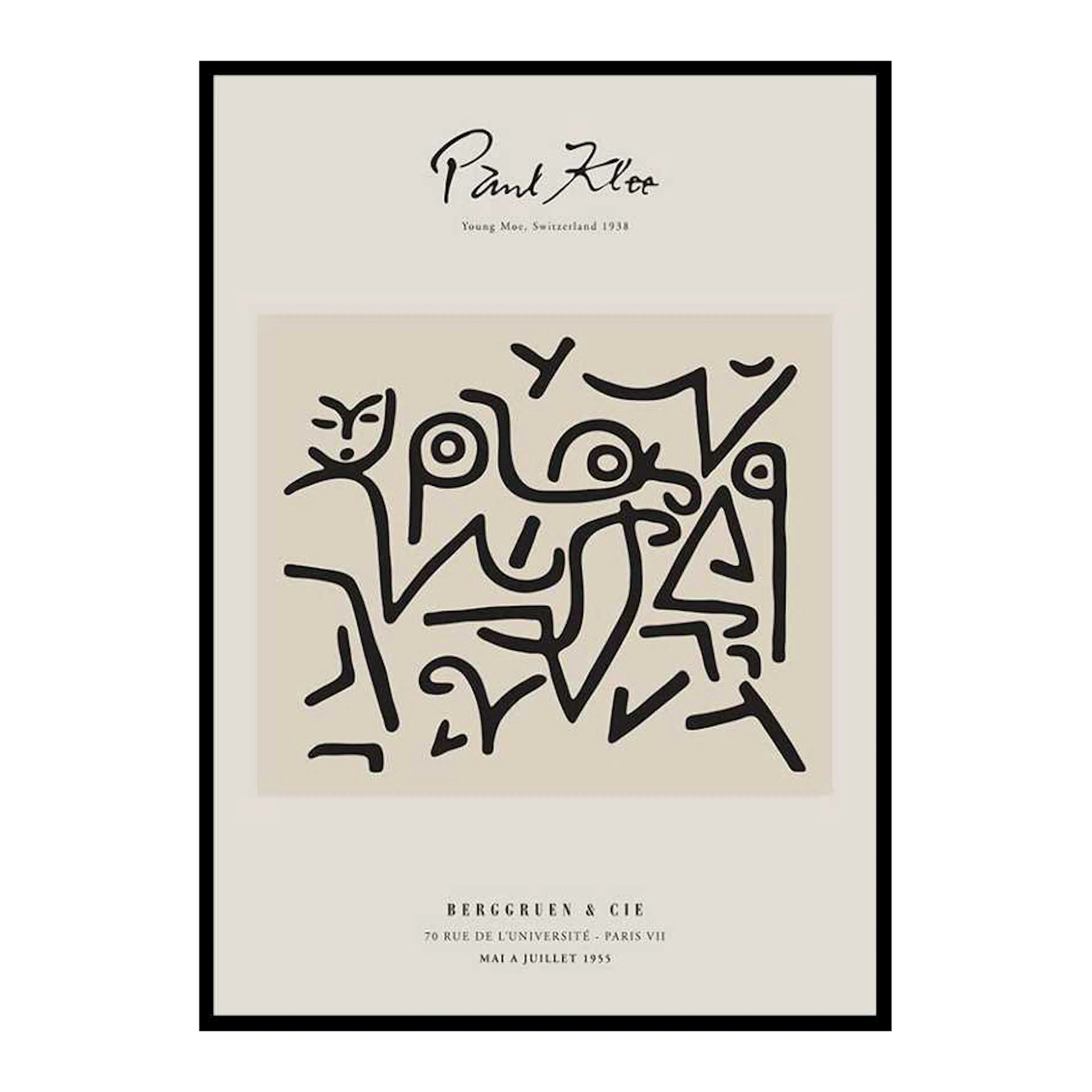 Paul Klee Young Moe 50x70 cm