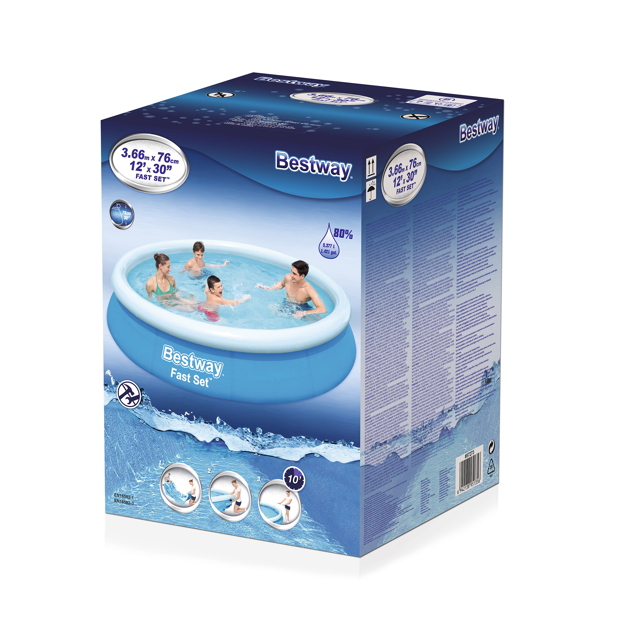 Pool Bestway Fast Set™ Ø3,66M