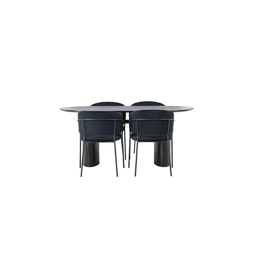 Matgrupp Venture Home Isolde med 4 st Selma stolar