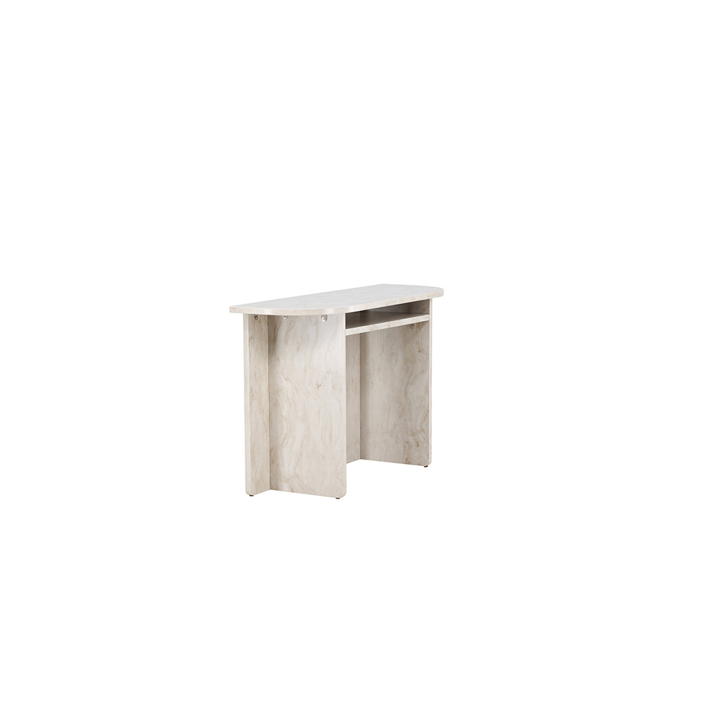 Sidobord Venture Home Ålesund Ovalt Bord med Marmorlook 120cm