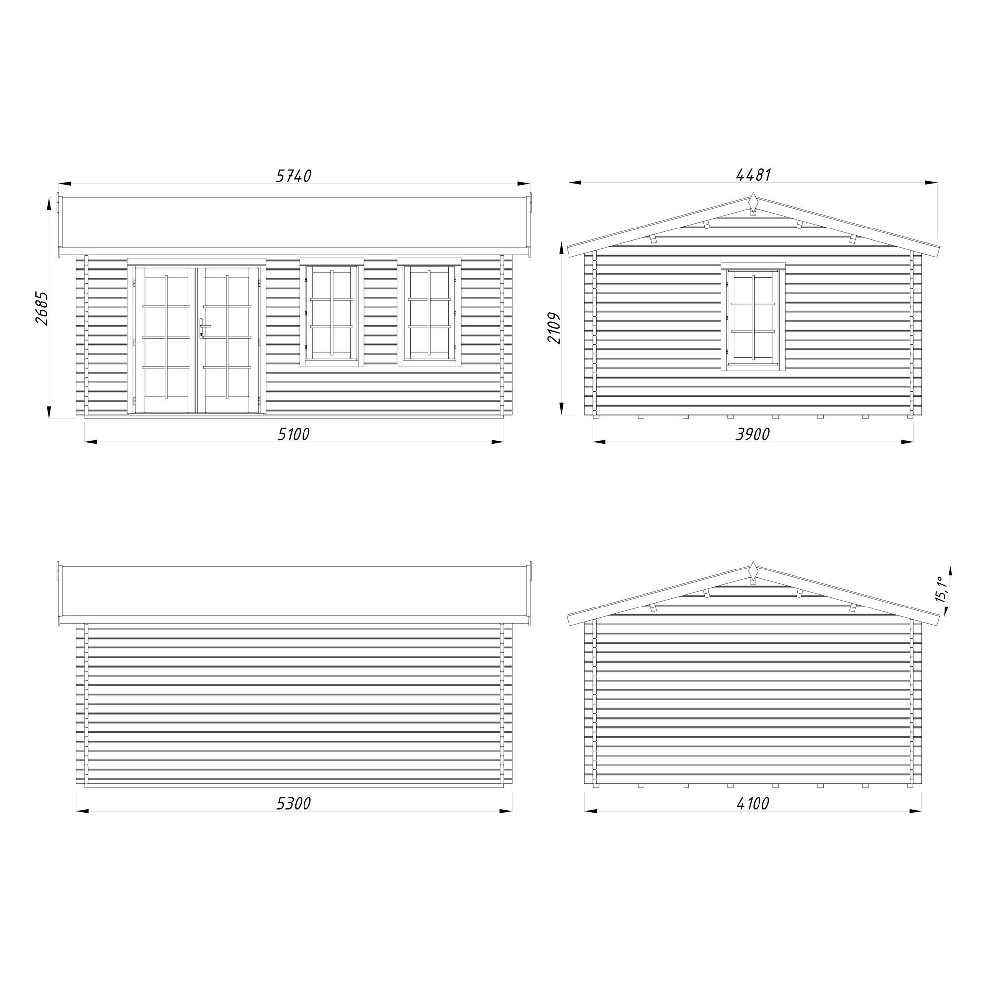 Iris 19,9 m2 (inv. 19,1 m2) Obehandlad