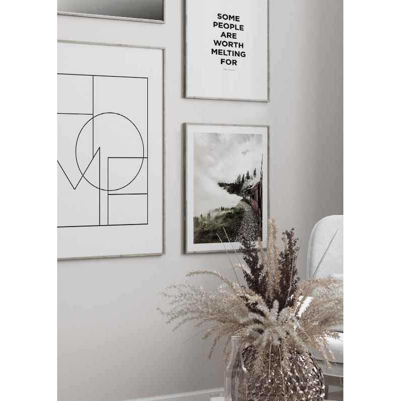 Poster Gallerix Home Line Art