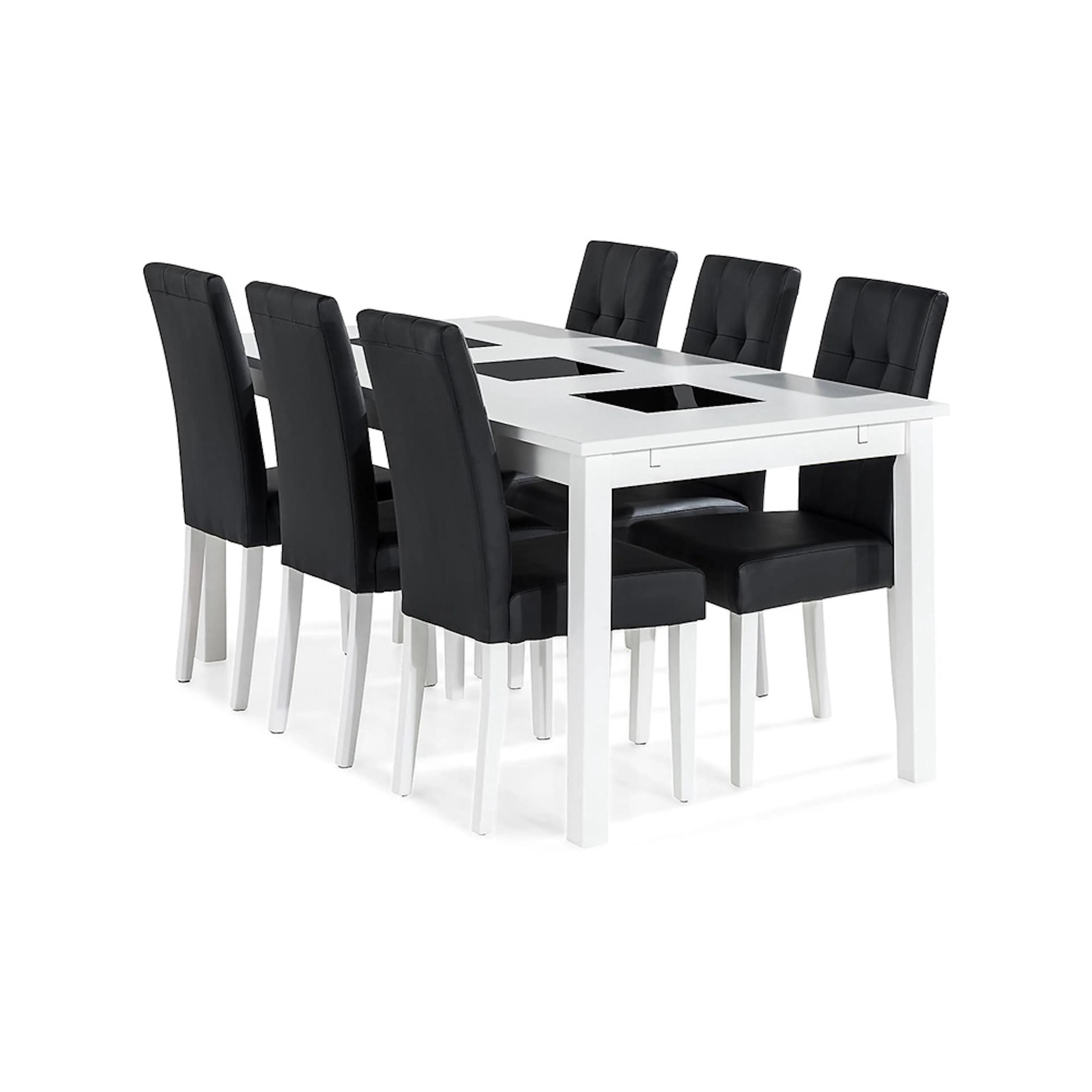 Matgrupp In Living Jasmin Förlängningsbar med 6 Viktor Stolar