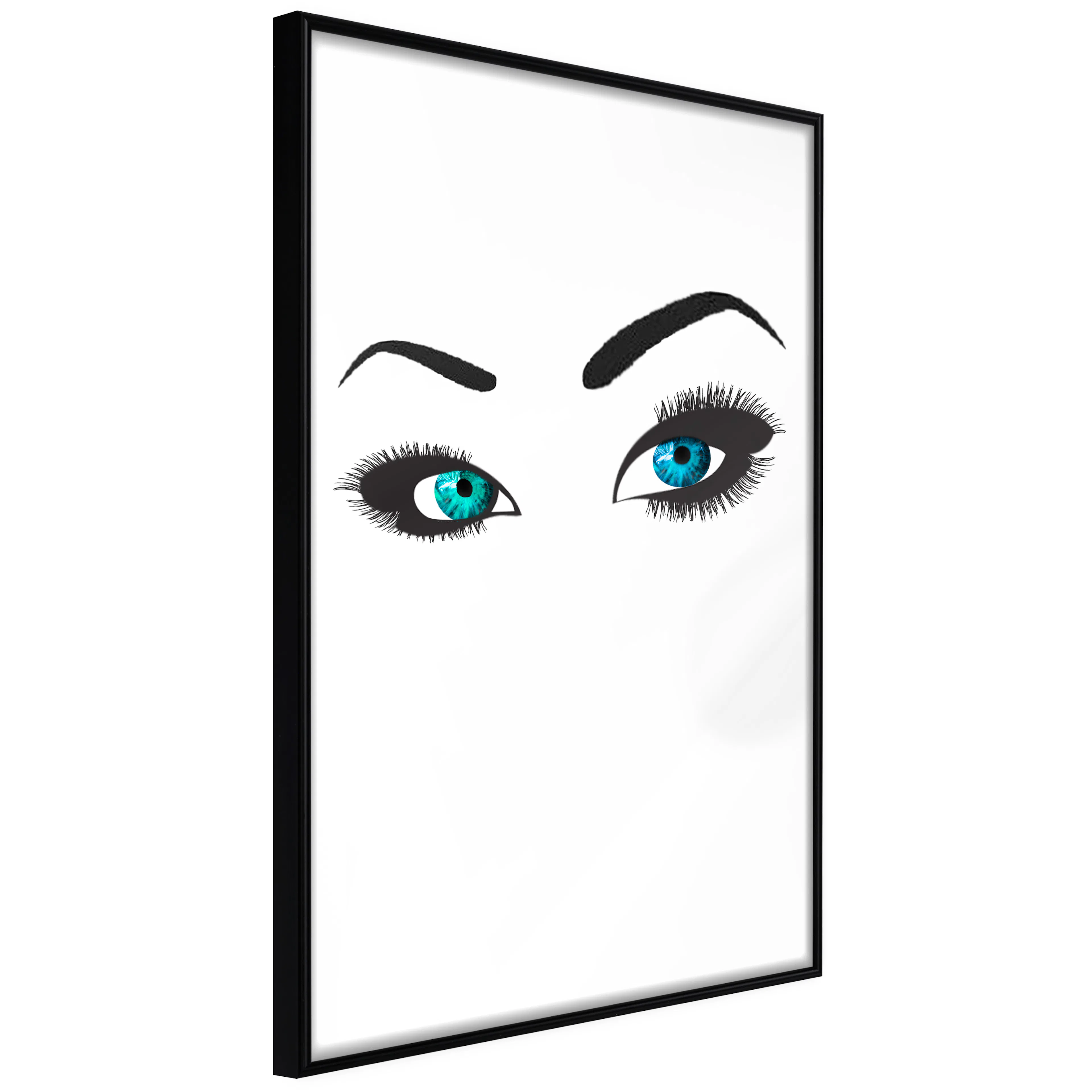 Affisch - Two-Colored Eyes [Poster] 40x60 Svart ram, 40x60 cm