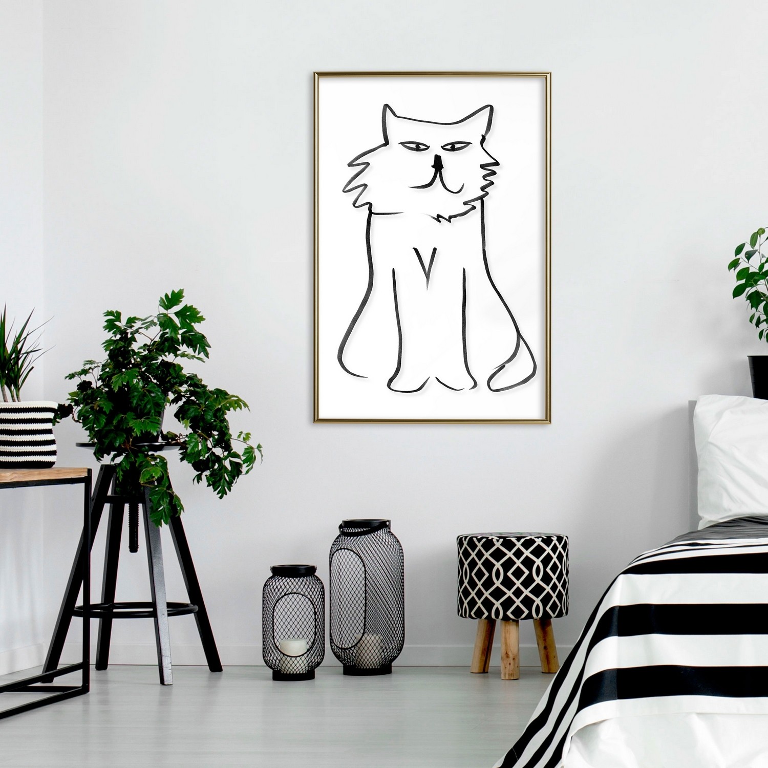 Affisch - I'm Looking at You! [Poster] 30x45 Guld ram, 30x45 cm