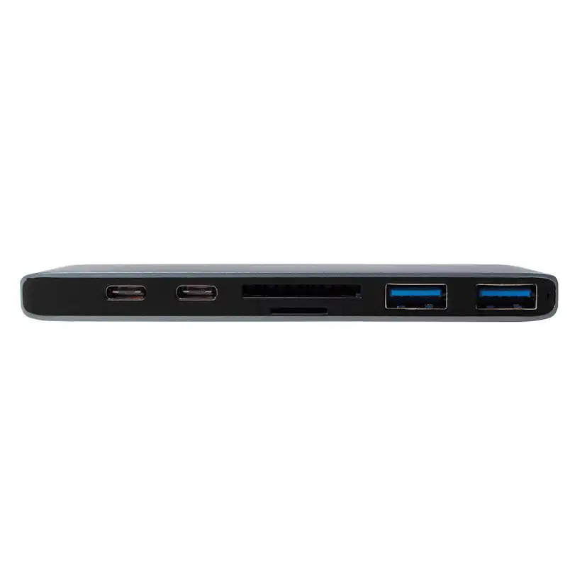 Adapter LogiLink Dual USB-C 7-in1 Hub PD 100W