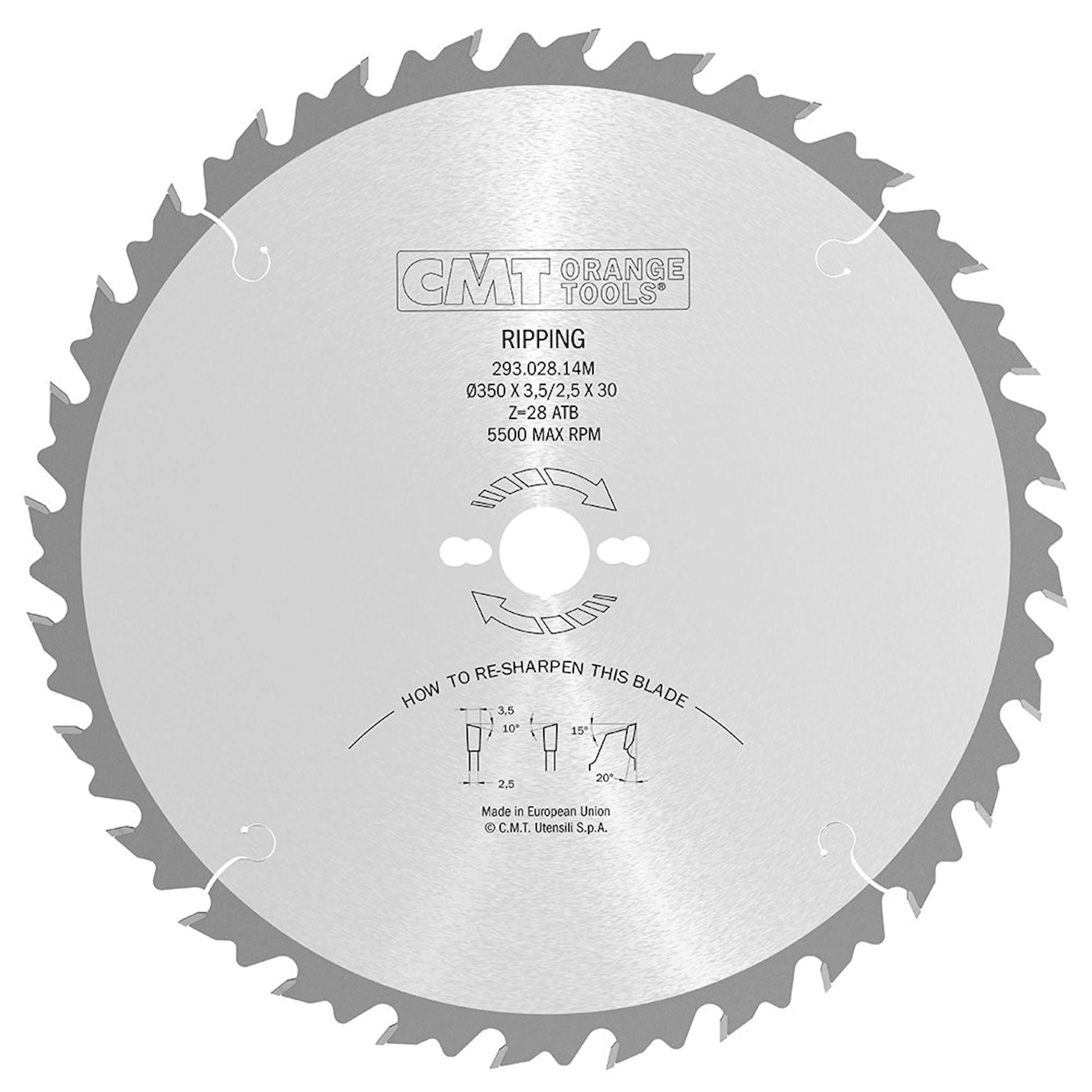 Klyvsågklinga CMT Orange Tools WB
