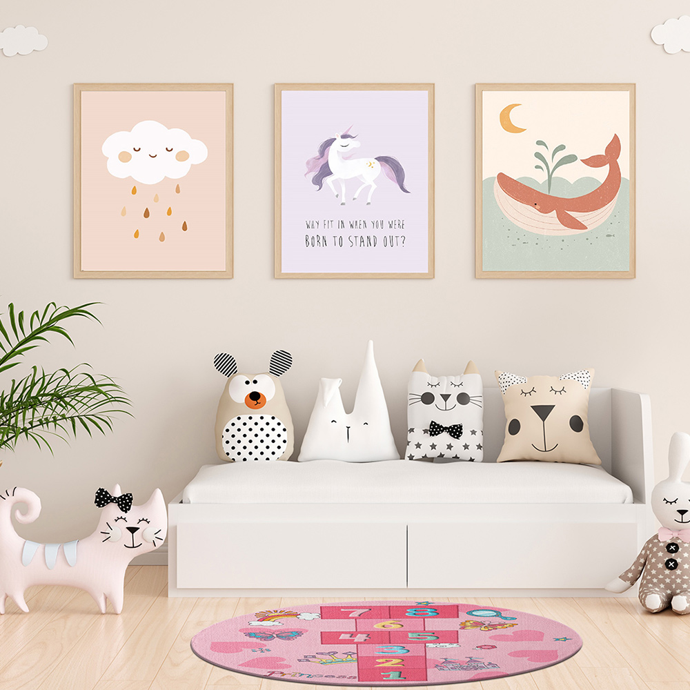 Barnmatta KM Carpets Play Jump Rund